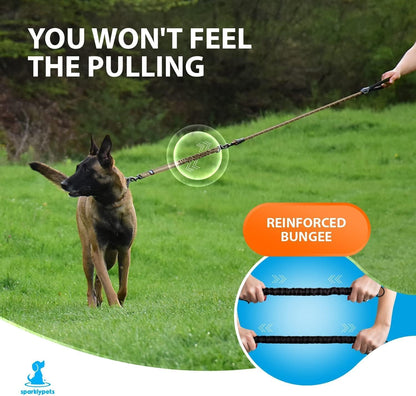 Heavy Duty Bungee Rope Leash (Teal, 5.5 Ft Bungee Leash)